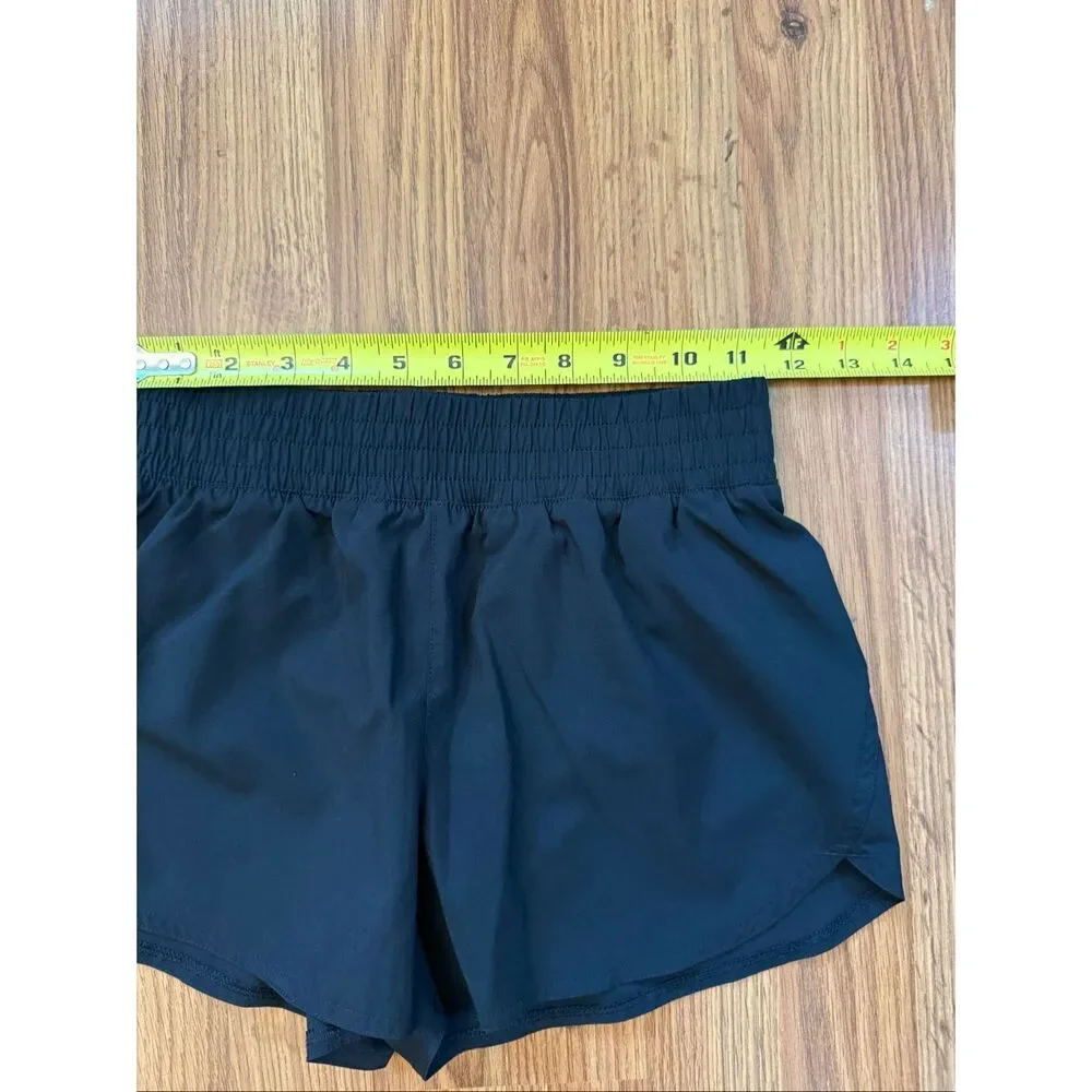 GAP Kids' Elastic High Waist Built-In Brief Athletic Shorts Navy Blue Size Large